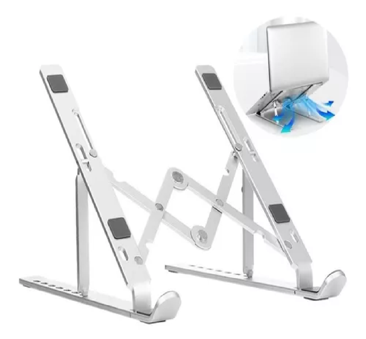 Soporte de Aluminio Para Computadora Portátil  Plegable Ergonómico