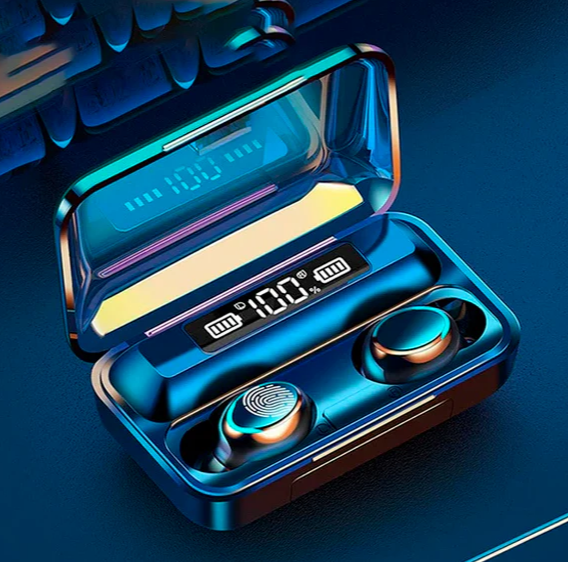 Auriculares Bluetooth F9-5 TWS con batería externa y función de micrófono